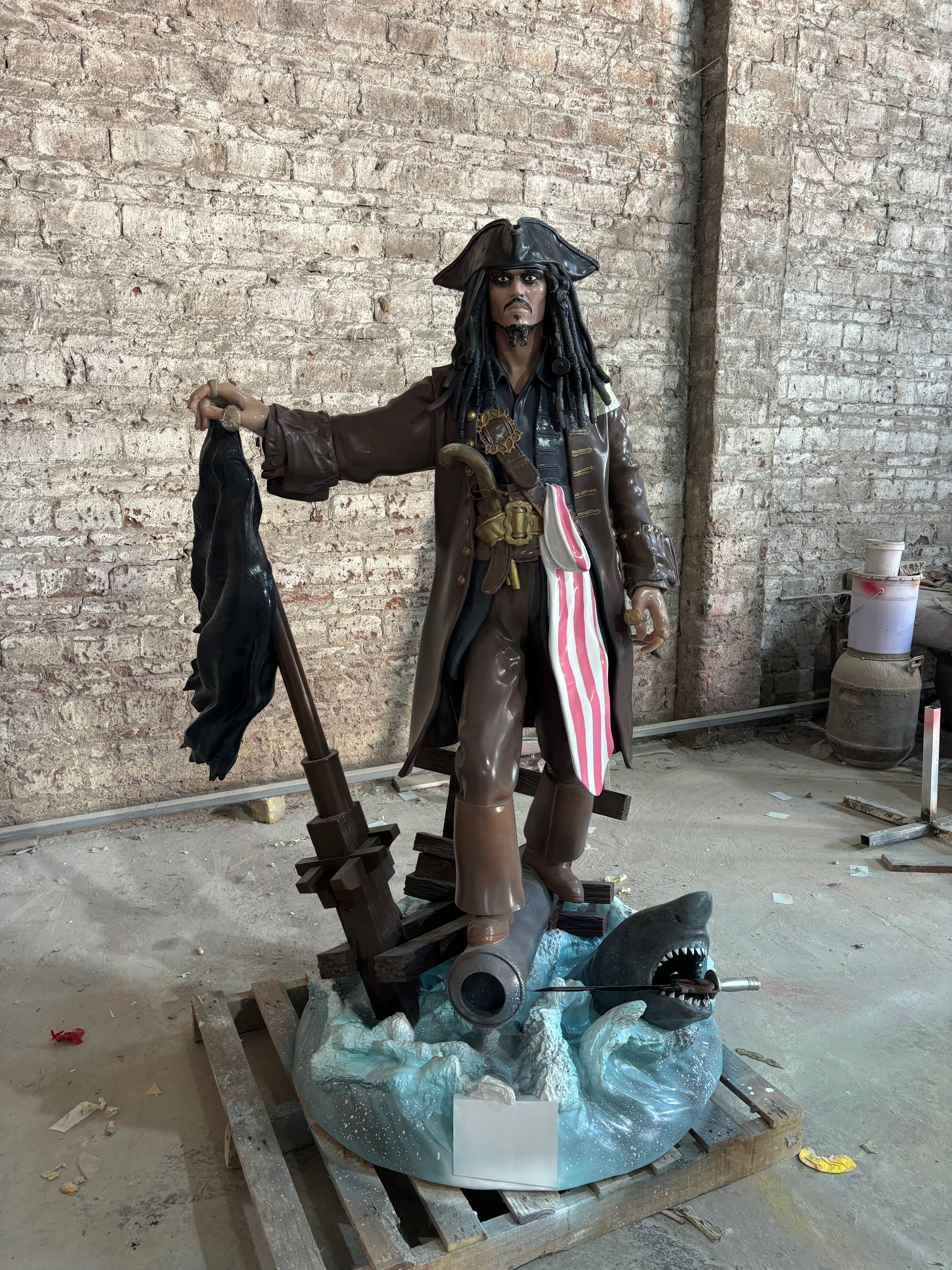 Captain Jack Sparrow Collectible Figure｜Pirates of the Caribbean Movie Character Figurine｜Creative Decorative Collectible Model