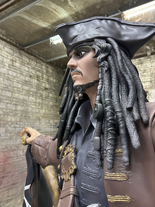 Captain Jack Sparrow Collectible Figure｜Pirates of the Caribbean Movie Character Figurine｜Creative Decorative Collectible Model
