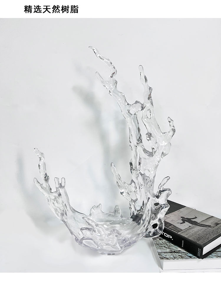 Oceanic Flow Art Centerpiece: Versatile Decor for Living Room, Entryway & Commercial Spaces