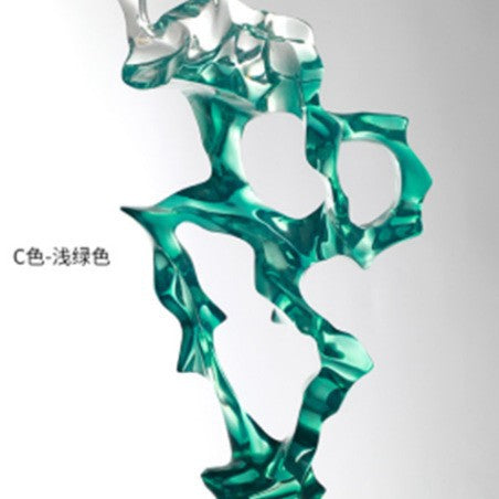 Creative Taihu Rock Sculpture: Transparent Resin Abstract Art for Contemporary Decor