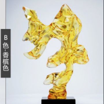 Creative Taihu Rock Sculpture: Transparent Resin Abstract Art for Contemporary Decor