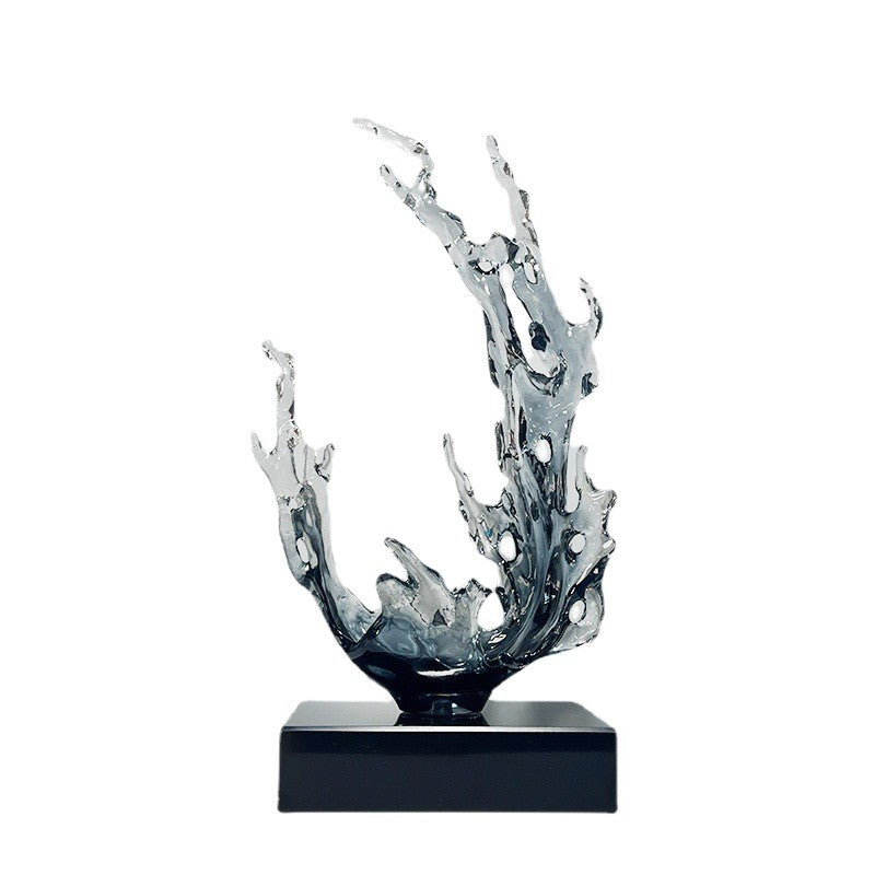 Oceanic Flow Art Centerpiece: Versatile Decor for Living Room, Entryway & Commercial Spaces
