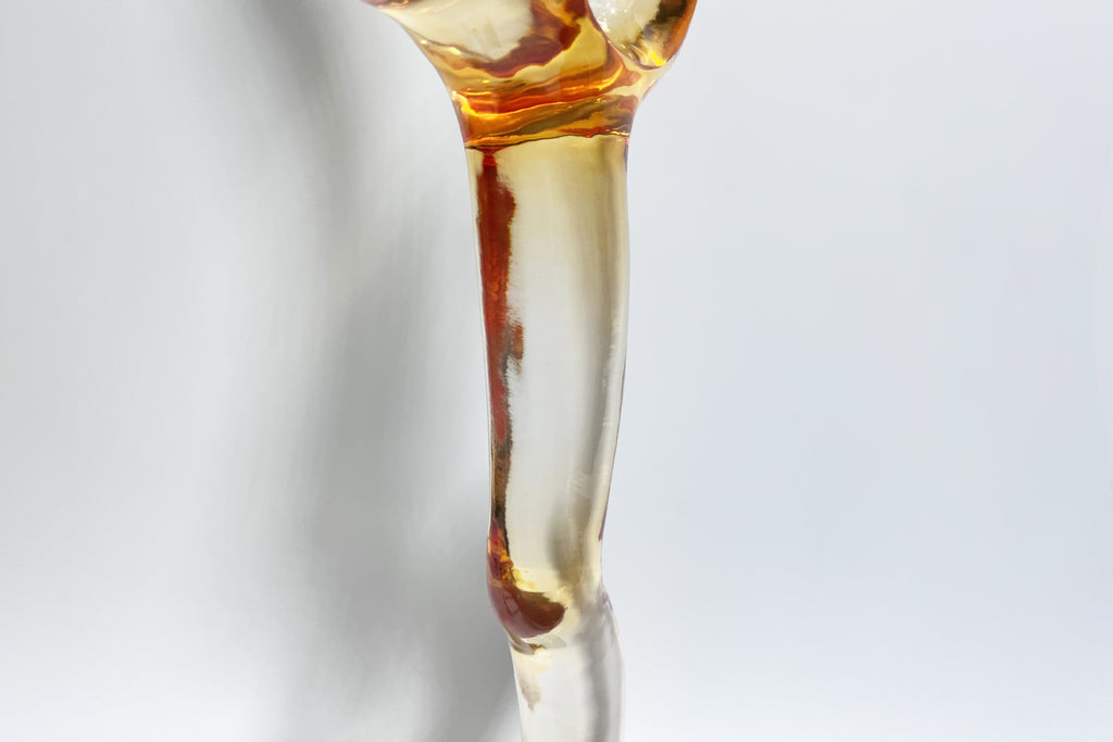Transparent Resin Swan Sculpture: Modern Home Decor for Desktop, Living Room, Foyer & Show Flat