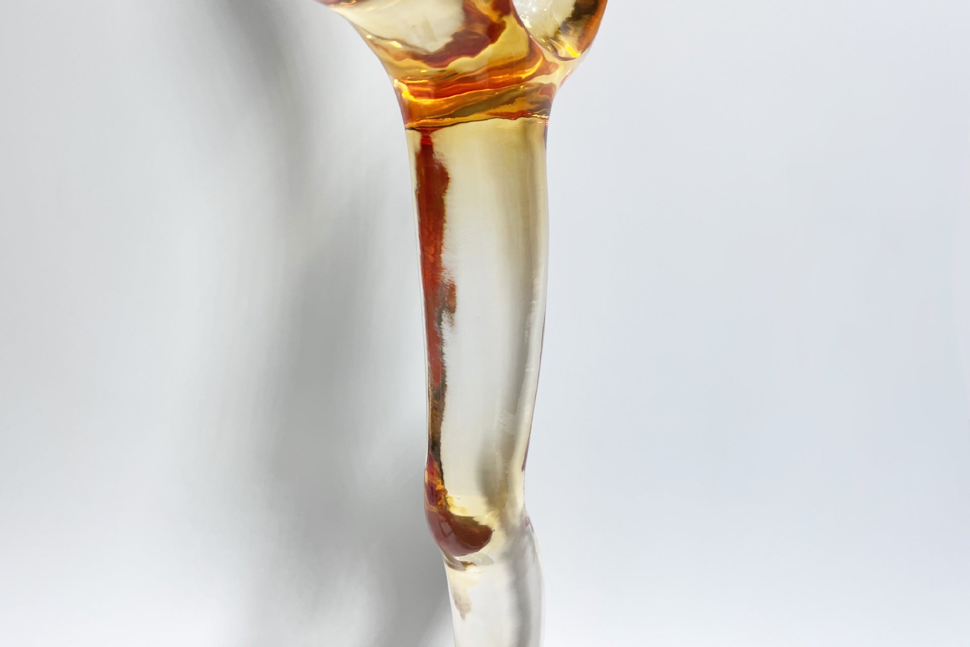 Transparent Resin Swan Sculpture: Modern Home Decor for Desktop, Living Room, Foyer & Show Flat
