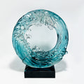 Contemporary Luxury "Flow" Resin Sculpture – Transparent Art Piece for Villa, Model Room & Hotel Decor